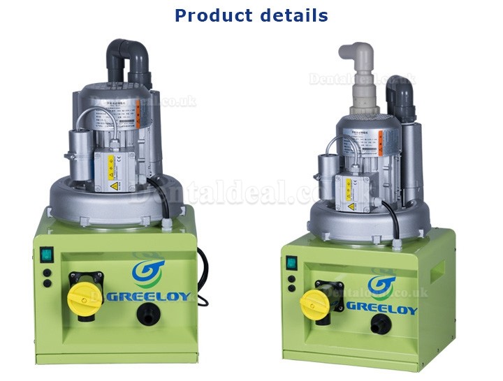 Greeloy Portable Dental Suction Unit Mobile Strong Saliva Vacuum Pump Machine for Dental Chair Unit